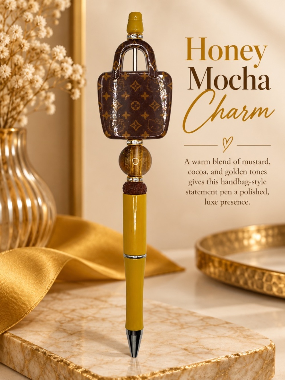 Honey Mocha Charm Pen